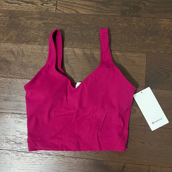 NWT Lululemon Align Tank Top *Light Support, A/B Cup in Berry Rumble - Picture 3 of 9